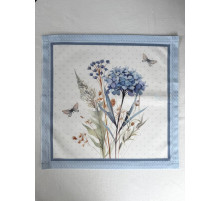 Салфетка BLOOMIA "Delight blue" Артикул -БДБ 40*40, размер - 40*40