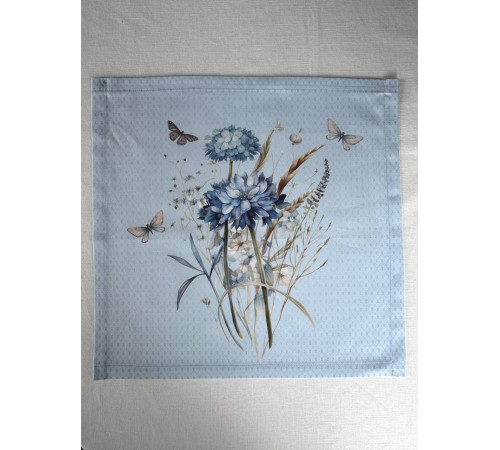 Салфетка BLOOMIA "Delight blue" Артикул -БДБ 40*40, размер - 40*40