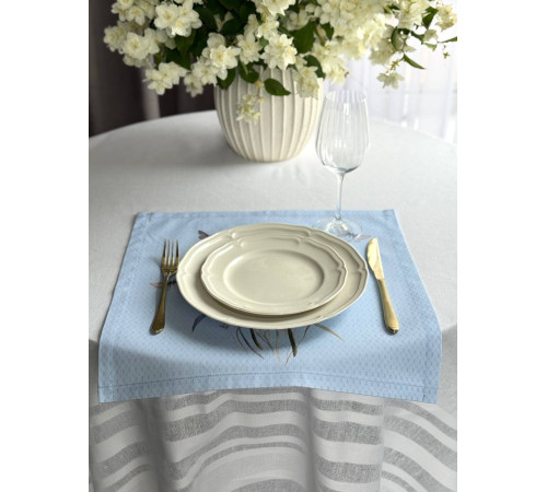 Салфетка BLOOMIA "Delight blue" Артикул -БДБ 40*40, размер - 40*40