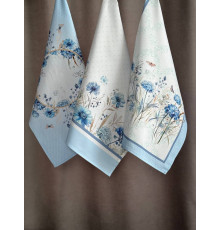 Набор из 3-х полотенец BLOOMIA "Delight blue" Артикул -БДБ3п-45*58, размер - 45*58, 3шт