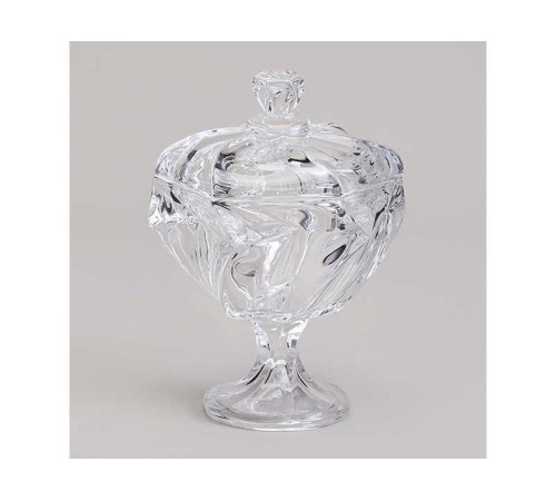 БЛЮДО С КРЫШКОЙ НА НОЖКЕ "BOHEMA" ДИАМЕТР=11,5 СМ ВЫСОТА=16,5 СМ