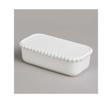 ПАШТЕТНИЦА LEFARD "PEARL" С КРЫШКОЙ ПРЯМОУГ. 18,5*9,5*5,5 СМ 400 МЛ