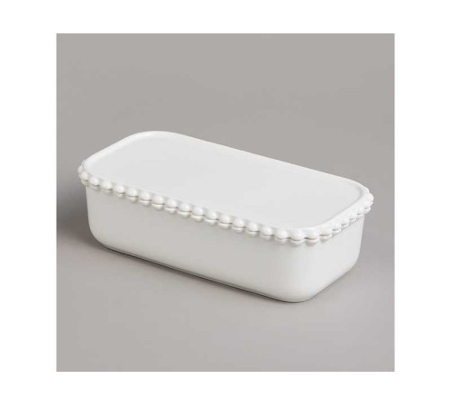 ПАШТЕТНИЦА LEFARD "PEARL" С КРЫШКОЙ ПРЯМОУГ. 18,5*9,5*5,5 СМ 400 МЛ