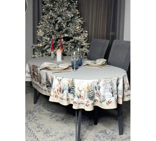 Cкатерть BLOOMIA MIRABEL Артикул - БМИ овал 168*280, размер - овал 168*280