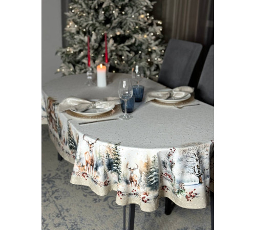 Cкатерть BLOOMIA MIRABEL Артикул - БМИ овал 168*280, размер - овал 168*280