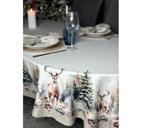 Cкатерть BLOOMIA MIRABEL Артикул - БМИ овал 168*280, размер - овал 168*280