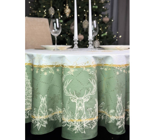 Cкатерть BLOOMIA TRADITIONS Артикул - БТР Ф150, размер - круг д.150