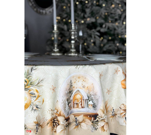 Cкатерть BLOOMIA GOLDEN СHRISTMAS Артикул - БГК овал 168*280