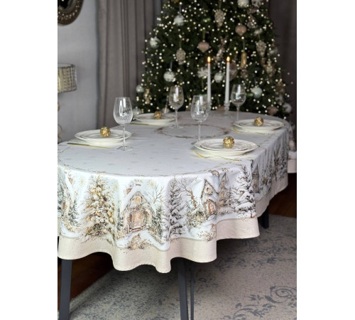 Cкатерть BLOOMIA GOLDEN FOREST Артикул -  БЗЛ овал 145*220, размер - овал 145*220