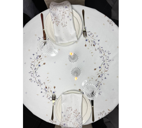 Cкатерть BLOOMIA Elegance Артикул - БЭС круг 150