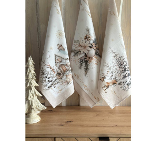 Набор из 3-х полотенец BLOOMIA GOLDEN FOREST Артикул -  БЗЛ3п-45*58, размер - 45*58
