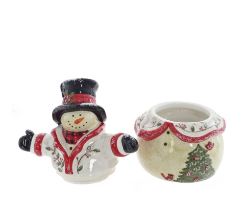 Конфетница "Снеговик", 1950 мл, L25 W18 H28 см