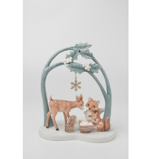 Сувенир "Лесные друзья с младенцем" 17,6*12,2*21см