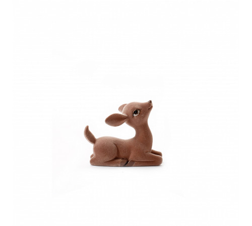 Флоковый олененок (лежит) 10*6*8,5см.