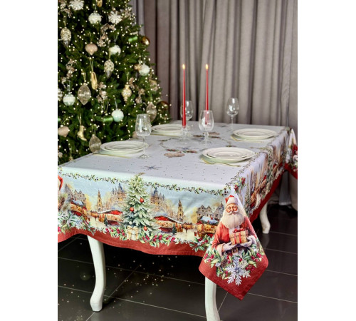 Cкатерть ATMOSPHERE HOME "Рождественская ярмарка" Артикул - РВЯ 145*350, размер - 145*350