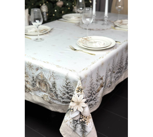 Cкатерть ATMOSPHERE HOME CHRISTMAS HARMONY Артикул -  РГА 145*200, размер - 145*200