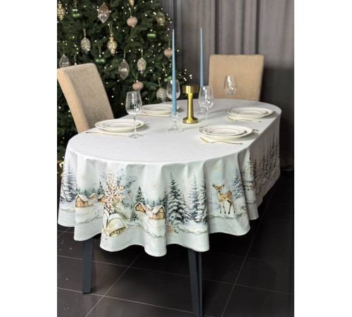 Cкатерть ATMOSPHERE HOME CHRISTMAS HARMONY Артикул -РГАовал 145*250, размер - овал 145*250