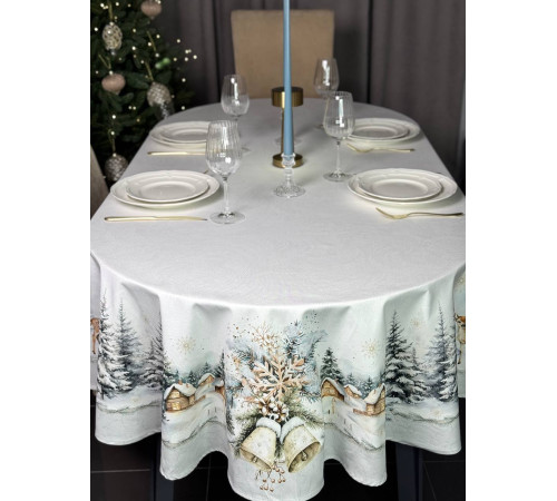 Cкатерть ATMOSPHERE HOME CHRISTMAS HARMONY Артикул -РГАовал 145*250, размер - овал 145*250