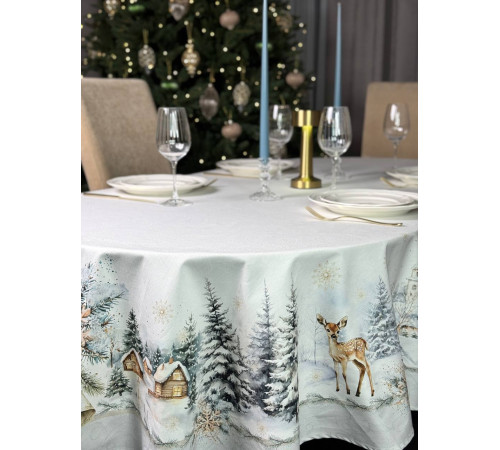 Cкатерть ATMOSPHERE HOME CHRISTMAS HARMONY Артикул -РГАовал 145*250, размер - овал 145*250