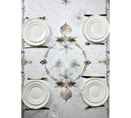 Cкатерть ATMOSPHERE HOME РОЖДЕСТВЕНСКАЯ ЯРМАРКА Артикул -РВЯ 145*300, размер - 145*300