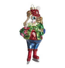 Лошадь "Джентльмен "Ледовый праздник" (стекло) 7х5х16 см