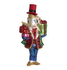 Лошадь "Джентльмен с подарками" (стекло) 7х5х16 см 