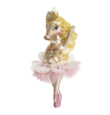 Лошадь-балерина Иола (стекло) 7х4,5х14,5 см