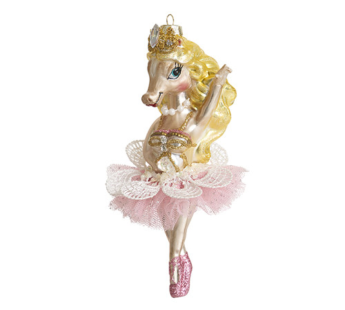 Лошадь-балерина Иола (стекло) 7х4,5х14,5 см