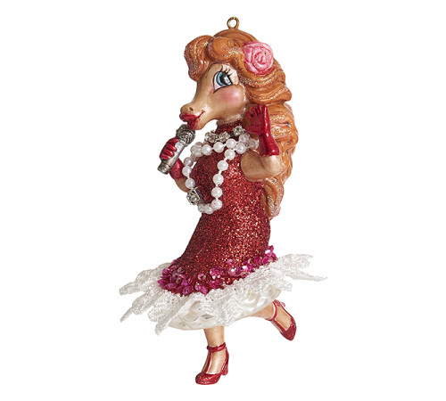 Лошадь "Леди в караоке" (стекло) 5х5,5х13,5 см 