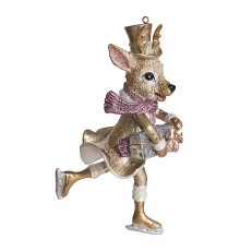 Олень Джентльмен "Золотые коньки" 5х7х11,5 см