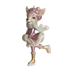 Олень Леди "Золотые коньки" 4,5х6х11 см