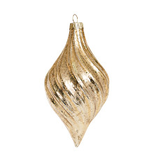 Капля "Версаль" золотая винтаж (стекло) 8х8х15 см