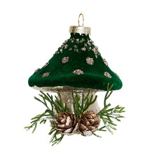 Гриб зеленый (стекло) 7х7х10 см