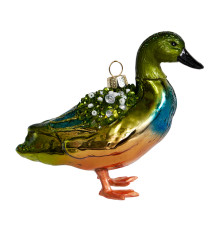 Утка-чирок (стекло) 12х5х9 см
