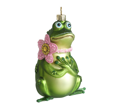 Лягушка "Романтик стиль" (стекло) 6,5х5х10 см