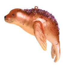 Тюлень (стекло) 13,5х7х5,5 см