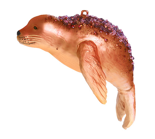 Тюлень (стекло) 13,5х7х5,5 см