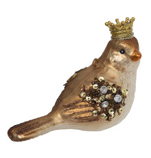 Птица "Королевский сад" (стекло) 10х5,5х9 см