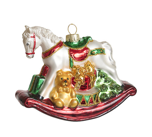 Лошадка-качалка (стекло) 7,5х6,5х10 см