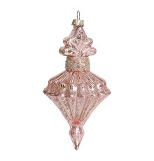 Украшение "Розовый кварц" винтаж (стекло) 7,5х7,5х15 см