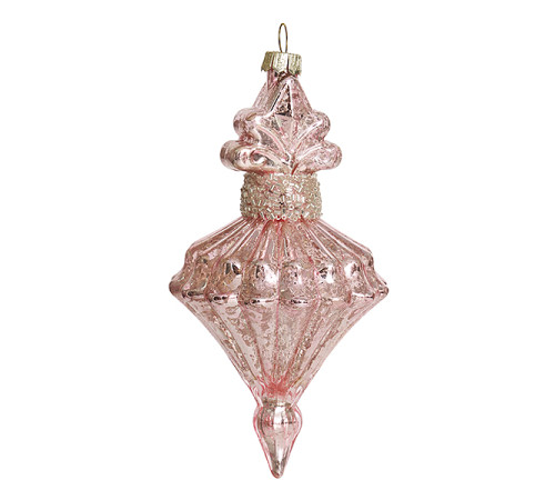 Украшение "Розовый кварц" винтаж (стекло) 7,5х7,5х15 см