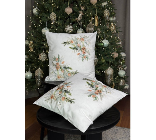 Декоративная наволочка BLOOMIA Рождественский сонет Артикул - НБСО 45*45, размер - 45*45