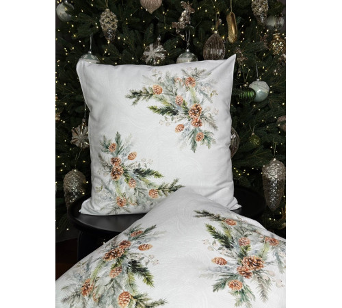 Декоративная наволочка BLOOMIA Рождественский сонет Артикул - НБСО 45*45, размер - 45*45