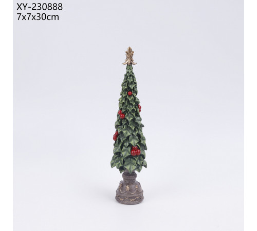 Фигурка "Ёлочка с вишенками" 7х7х30см