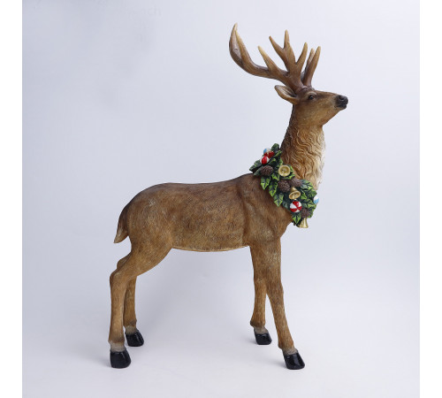 Олень с венком 34,5*18*54см