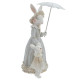 Фигурка декоративная "Зайчиха с зайчонком", L15,5 W12 H20,5 см