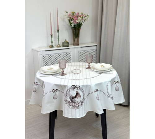 Cкатерть BLOOMIA CHARLOTTE Артикул - БШАР Ф150, размер - круг д.150
