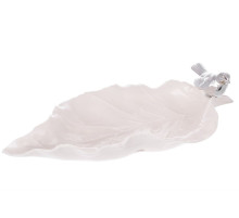 727-001 Тарелка с птичкой (серебро)