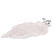 727-001 Тарелка с птичкой (серебро)