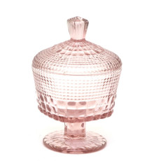 FK06-624 Вазочка с крышкой (розовый)